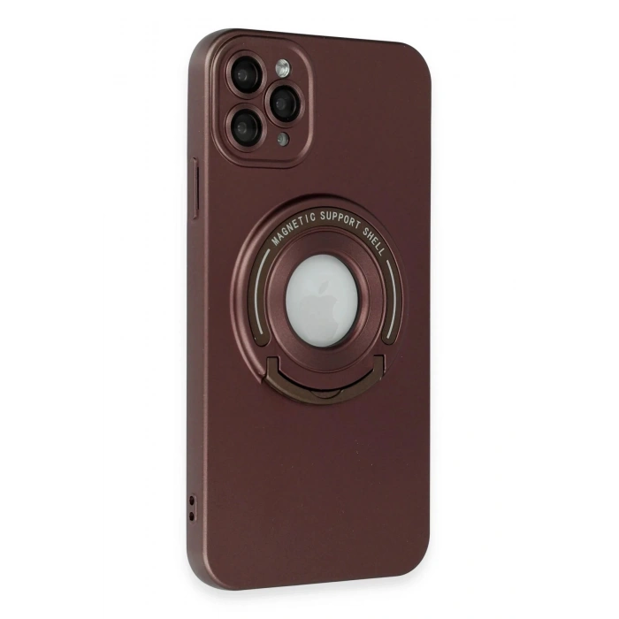 iPhone 12 Pro Kılıf Lukka Magneticsafe Kapak - Kahverengi