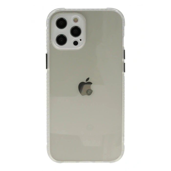 iPhone 12 Pro Kılıf Miami Şeffaf Silikon - Şeffaf