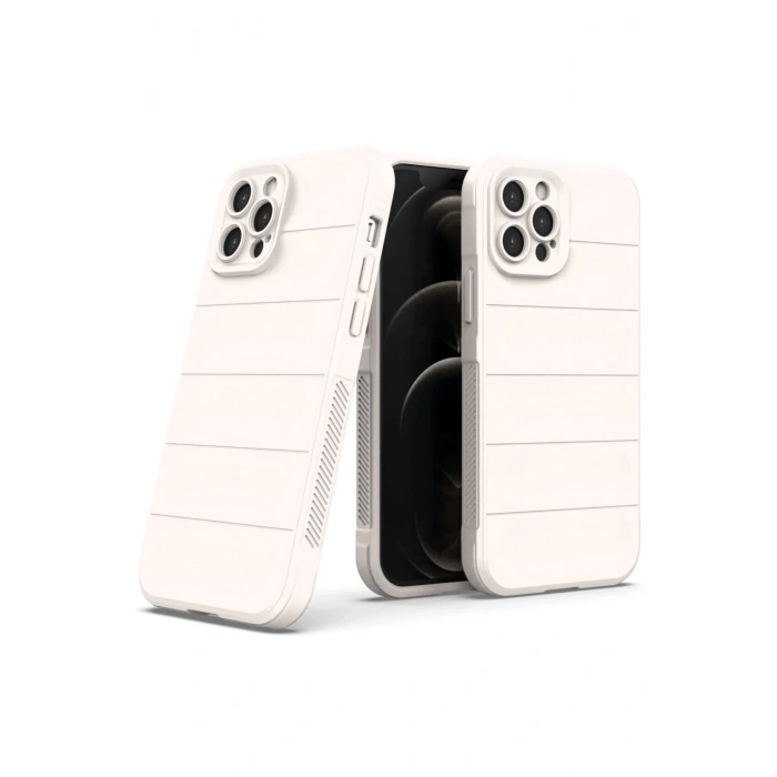 iPhone 12 Pro Kılıf Optimum Silikon - Krem