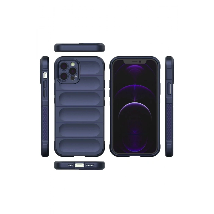 iPhone 12 Pro Kılıf Optimum Silikon - Lacivert