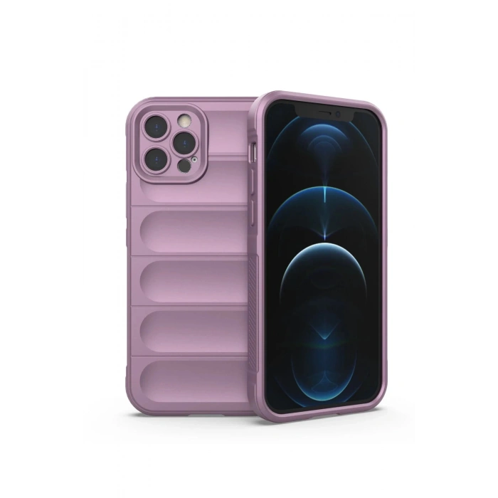 iPhone 12 Pro Kılıf Optimum Silikon - Mor