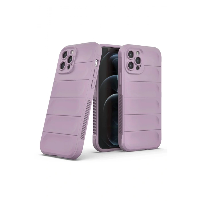 iPhone 12 Pro Kılıf Optimum Silikon - Mor