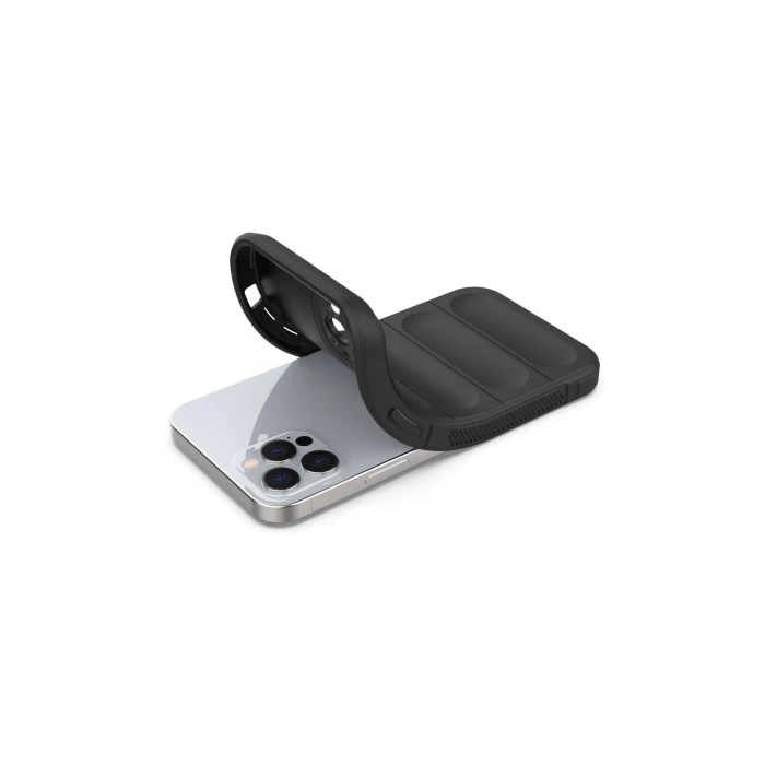 iPhone 12 Pro Kılıf Optimum Silikon - Siyah