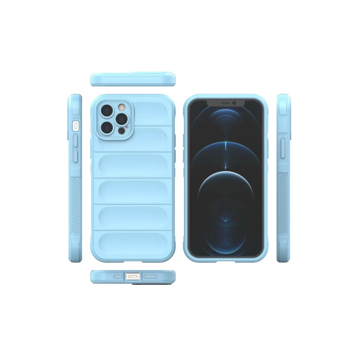 iPhone 12 Pro Kılıf Optimum Silikon - Sky Blue