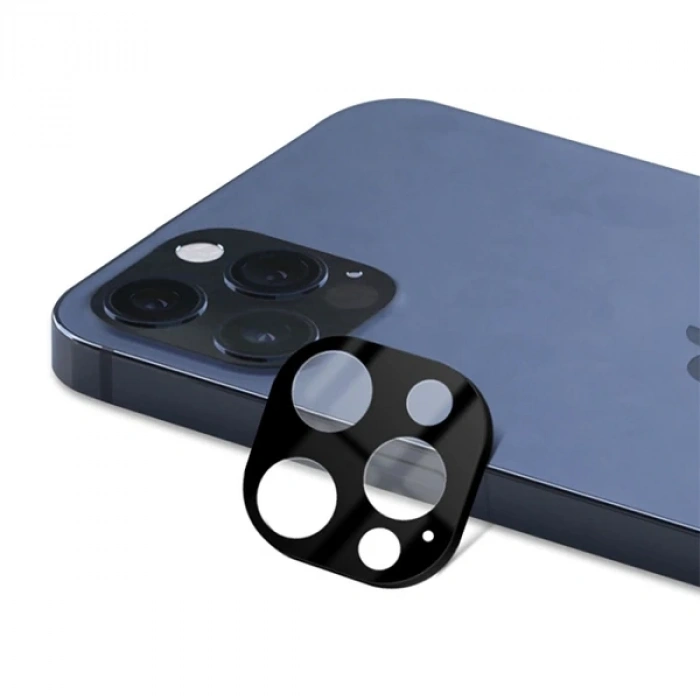 İphone 12 Pro Max 6.7 3d Full Kaplama Tempered Cam Kamera Koruyucu-(5775)