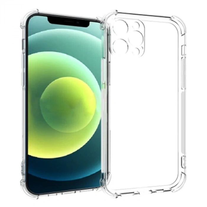 İphone 12 Pro Max 6.7 Anti-drop Silikon Kılıf Kamera Korumalı Şeffaf Silikon Kılıf