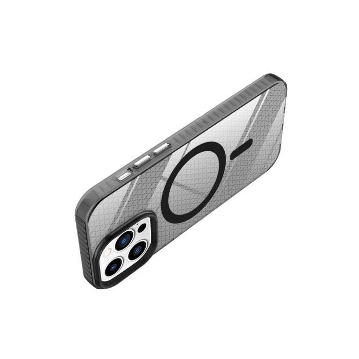 iPhone 12 Pro Max Kılıf Beta Magneticsafe Silikon - Siyah