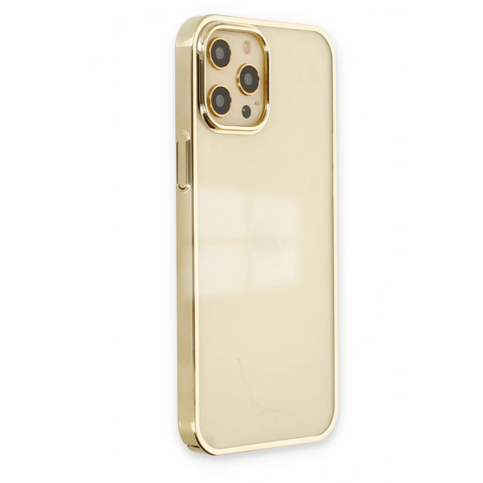 iPhone 12 Pro Max Kılıf Element Silikon - Gold