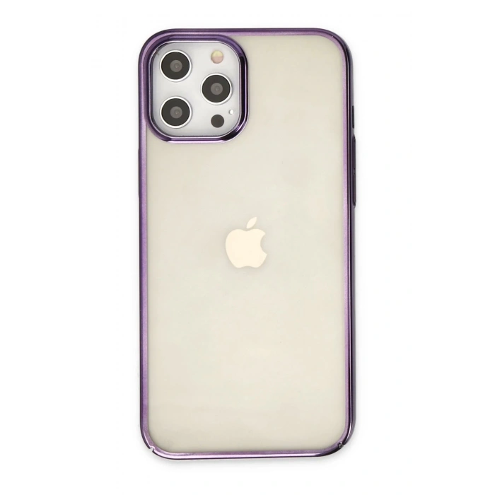 iPhone 12 Pro Max Kılıf Element Silikon - Mor