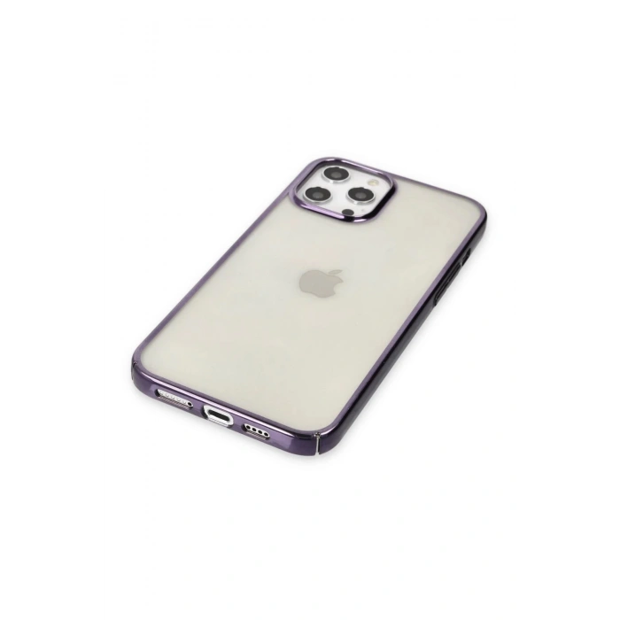iPhone 12 Pro Max Kılıf Element Silikon - Mor