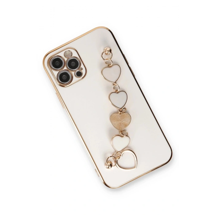 iPhone 12 Pro Max Kılıf Esila Silikon - Beyaz