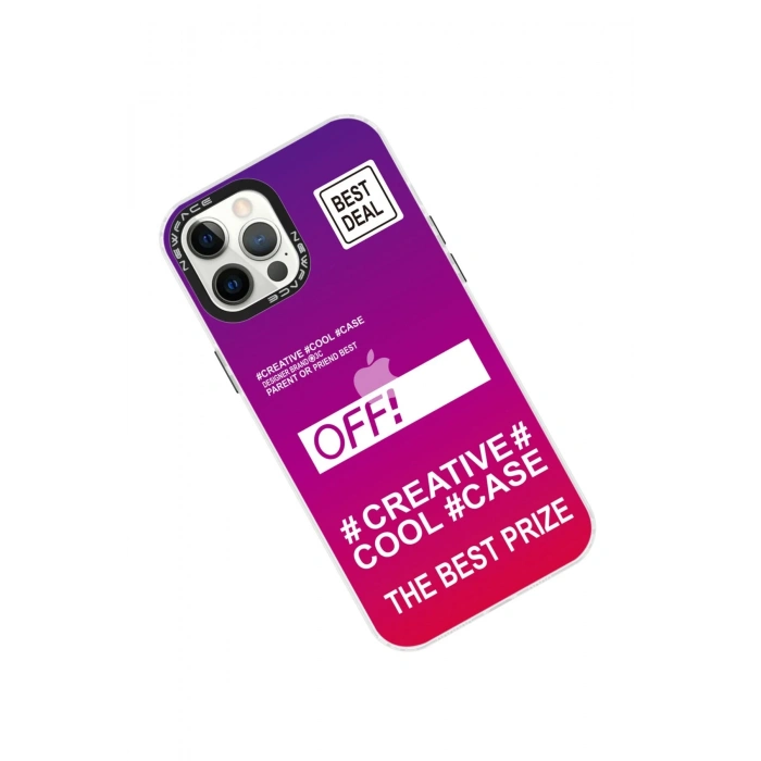 iPhone 12 Pro Max Kılıf Estoril Desenli Kapak - Estoril - 9