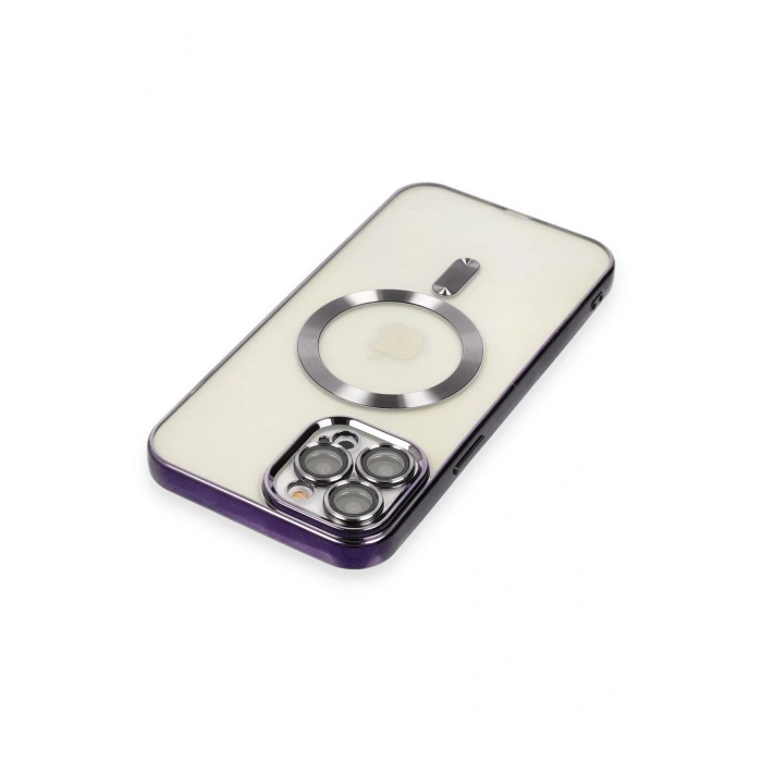 iPhone 12 Pro Max Kılıf Kross Magneticsafe Kapak - Mor