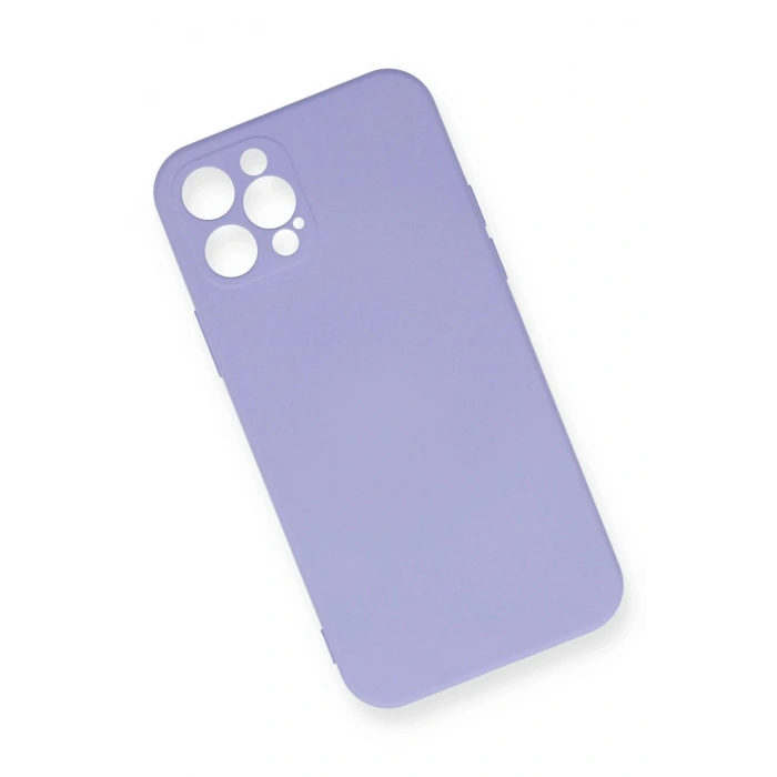 iPhone 12 Pro Max Kılıf Nano içi Kadife Silikon - Lila