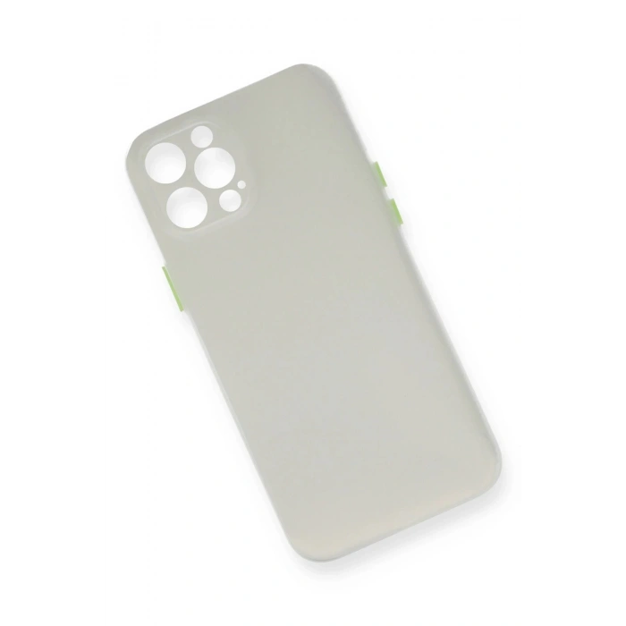 iPhone 12 Pro Max Kılıf PP Ultra İnce Kapak - Beyaz