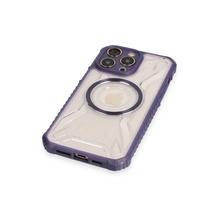 iPhone 12 Pro Max Kılıf Prag Magneticsafe Kapak - Derin Mor