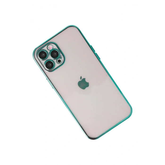 iPhone 12 Pro Max Kılıf Razer Lensli Silikon - Yeşil