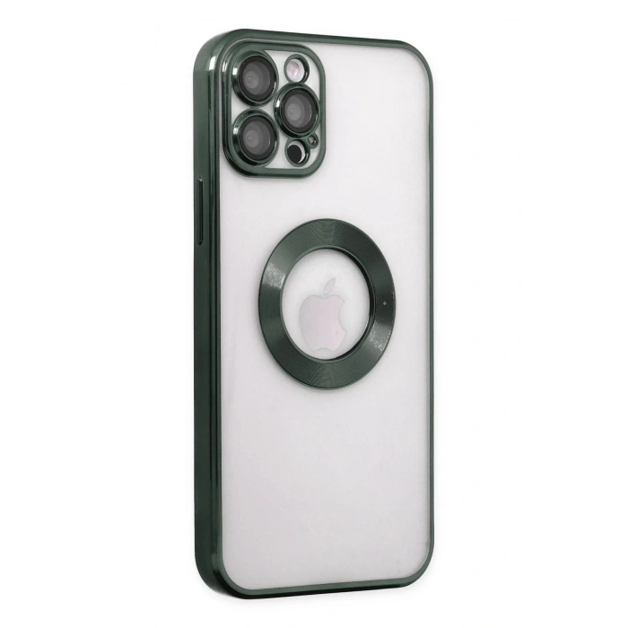 iPhone 12 Pro Max Kılıf Slot Silikon - Köknar Yeşili