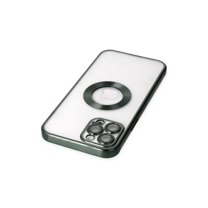 iPhone 12 Pro Max Kılıf Slot Silikon - Köknar Yeşili