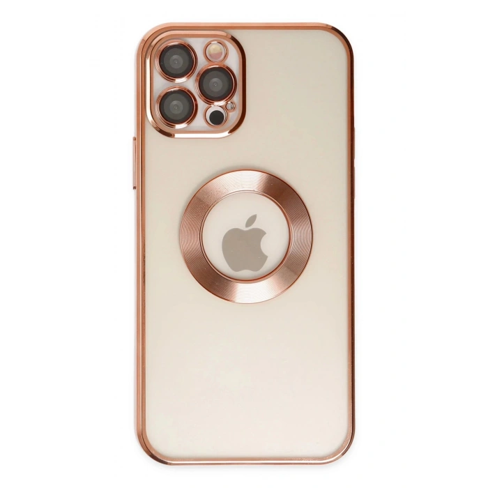 iPhone 12 Pro Max Kılıf Slot Silikon - Rose Gold