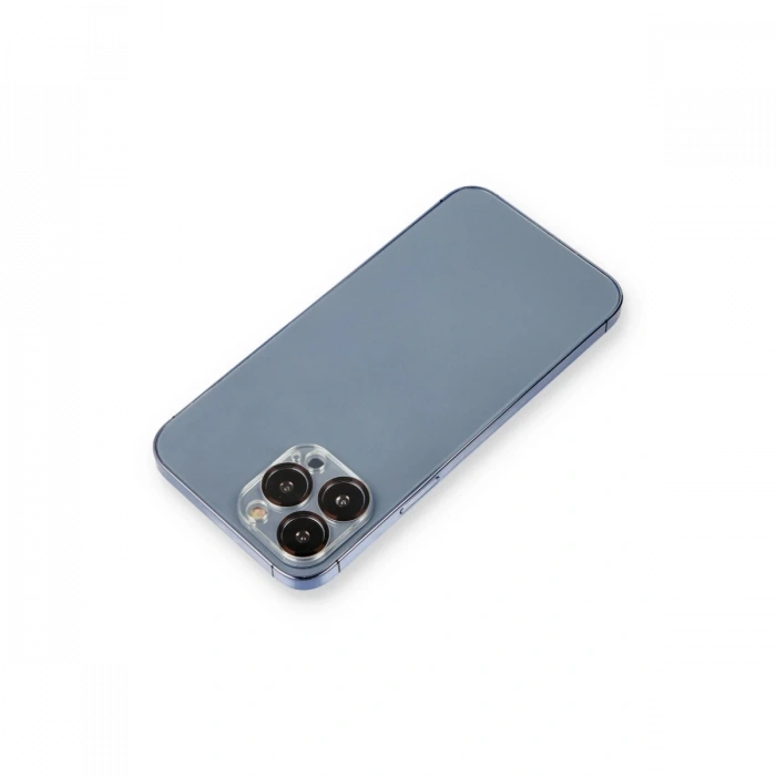 iPhone 12 Pro Max Metal Kamera Lens Koruma Cam - Siyah