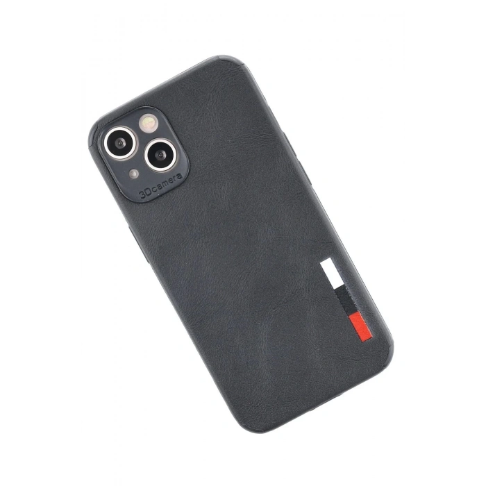 iPhone 13 Mini Kılıf Loop Deri Silikon - Siyah