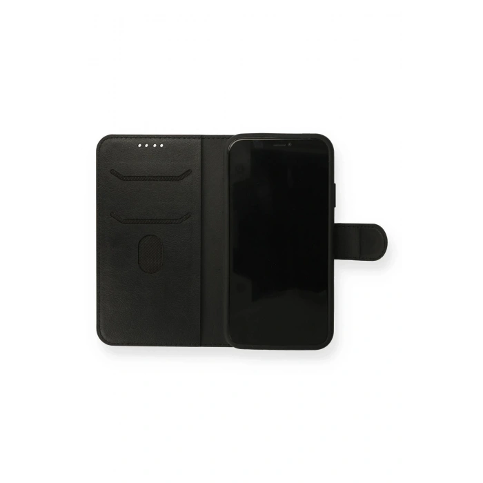 iPhone 13 Mini Kılıf Trend S Plus Kapaklı Kılıf - Siyah