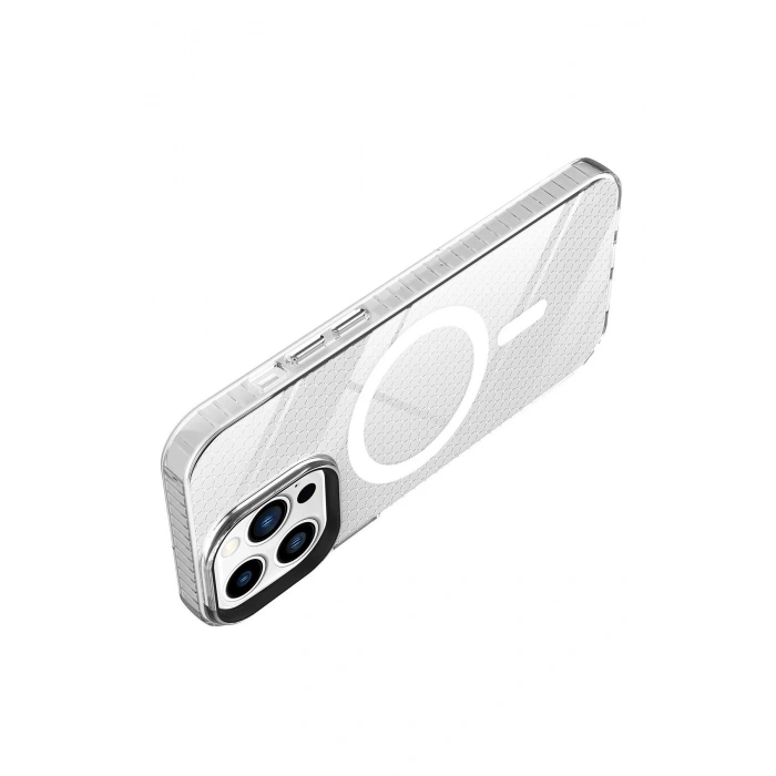 iPhone 13 Pro Kılıf Beta Magneticsafe Silikon - Şeffaf