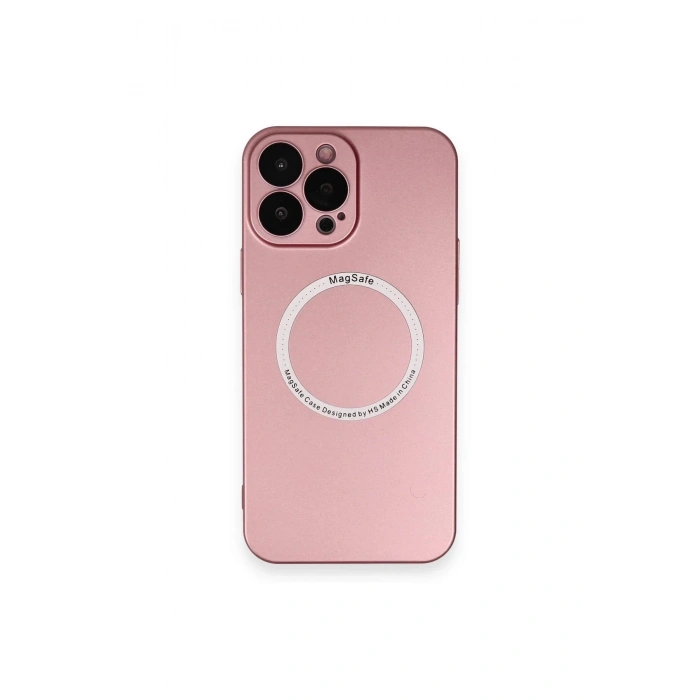iPhone 13 Pro Kılıf Jack Magneticsafe Lens Silikon - Rose Gold