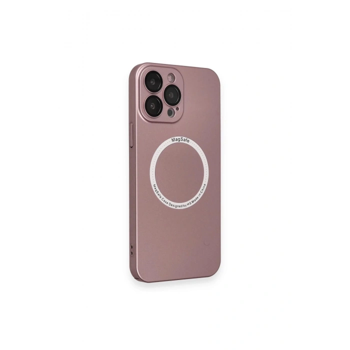 iPhone 13 Pro Kılıf Jack Magneticsafe Lens Silikon - Rose Gold