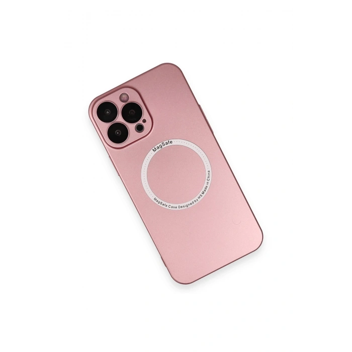 iPhone 13 Pro Kılıf Jack Magneticsafe Lens Silikon - Rose Gold