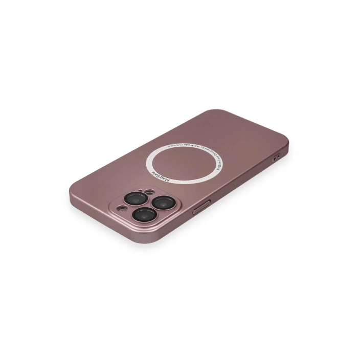 iPhone 13 Pro Kılıf Jack Magneticsafe Lens Silikon - Rose Gold