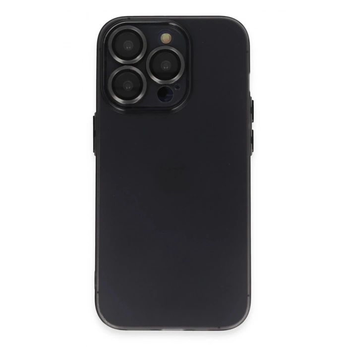iPhone 13 Pro Kılıf Luko Lens Silikon - Siyah