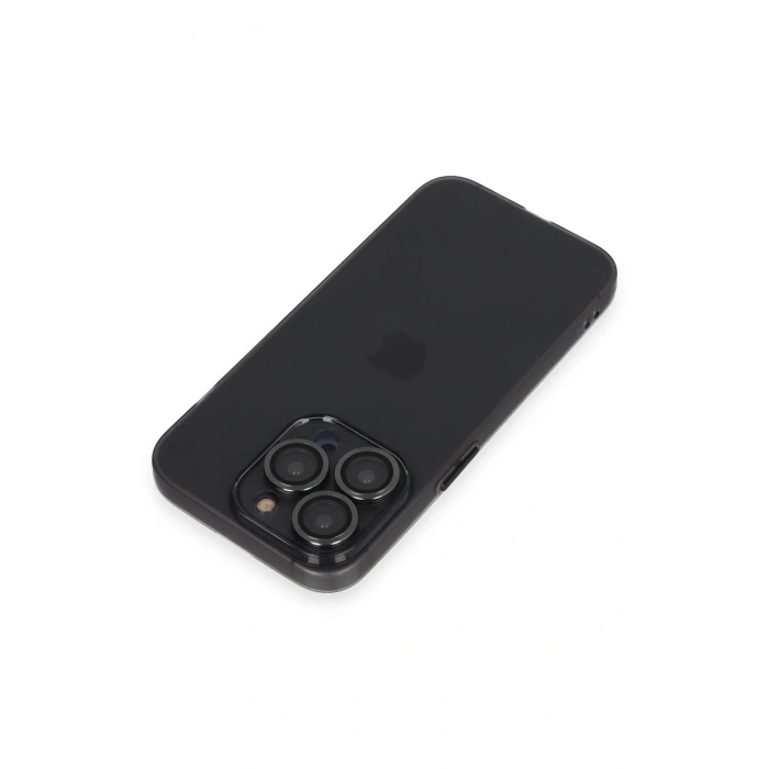iPhone 13 Pro Kılıf Luko Lens Silikon - Siyah