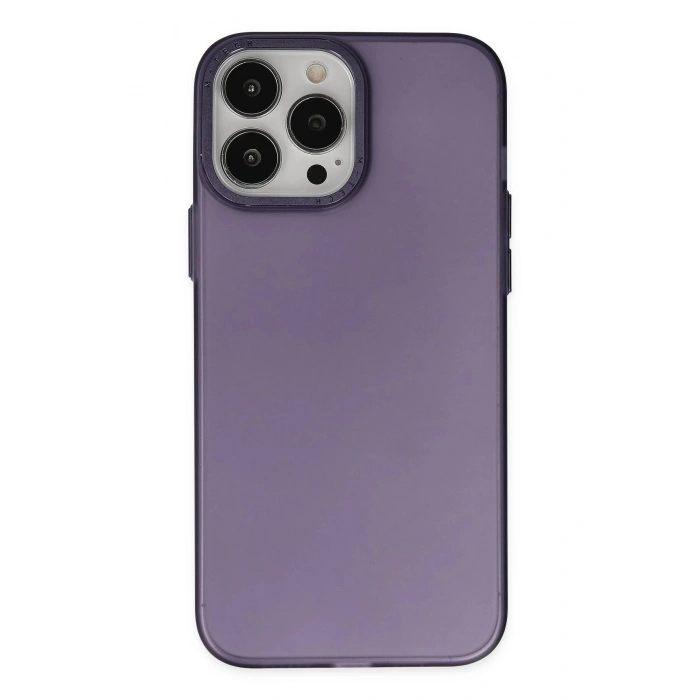 iPhone 13 Pro Kılıf Modos Metal Kapak - Derin Mor
