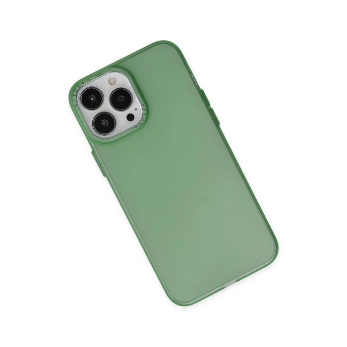 iPhone 13 Pro Kılıf Modos Metal Kapak - Koyu Yeşil