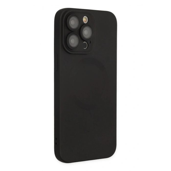 iPhone 13 Pro Kılıf Moshi Lens Magneticsafe Silikon - Siyah