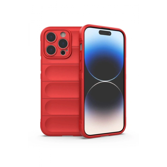 iPhone 13 Pro Kılıf Optimum Silikon - Kırmızı