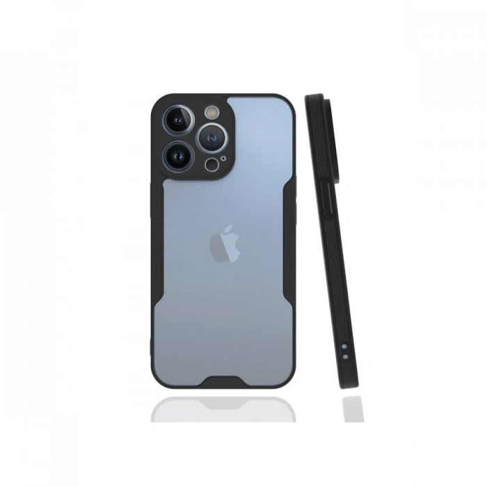 iPhone 13 Pro Kılıf Platin Silikon - Siyah