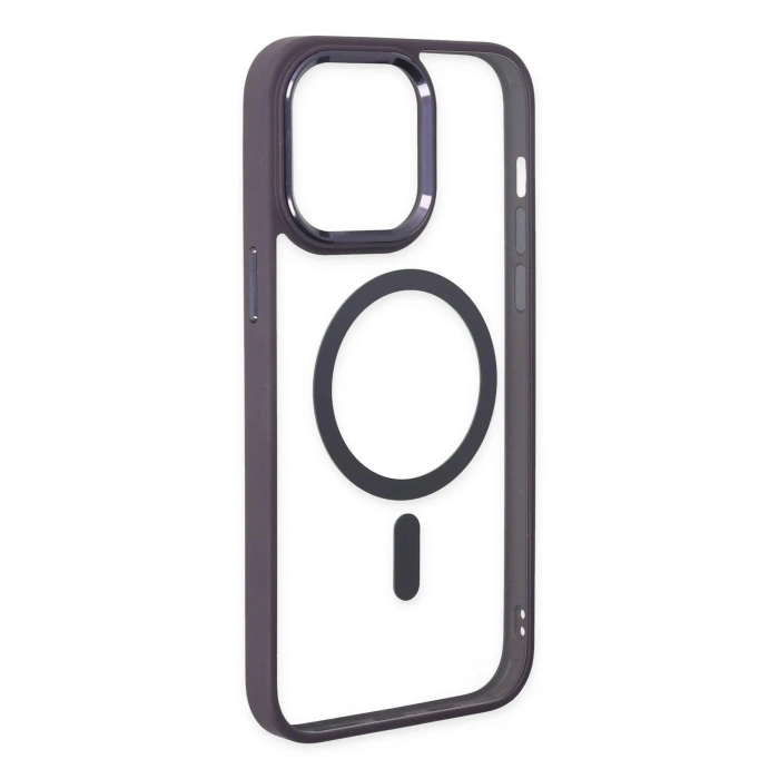 iPhone 13 Pro Kılıf Room Magneticsafe Silikon - Derin Mor