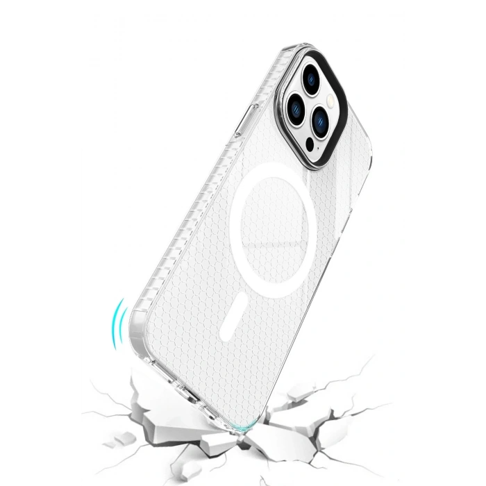 iPhone 13 Pro Max Kılıf Beta Magneticsafe Silikon - Şeffaf