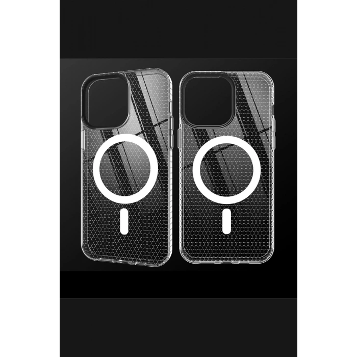 iPhone 13 Pro Max Kılıf Beta Magneticsafe Silikon - Şeffaf