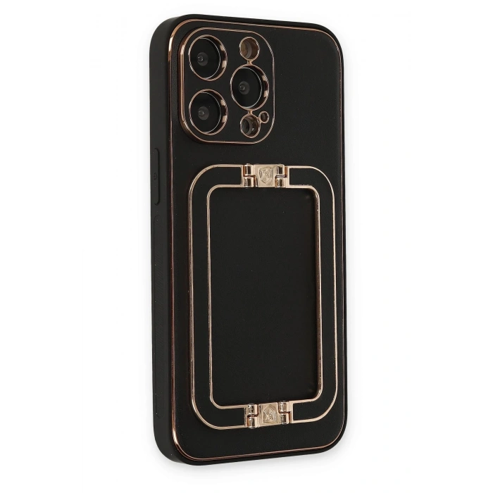 iPhone 13 Pro Max Kılıf Coco Elit Kapak - Siyah