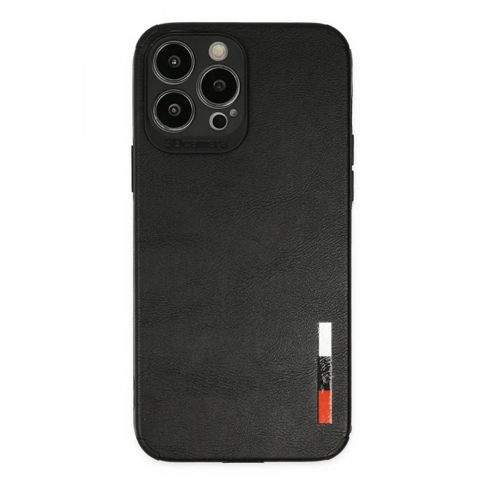 iPhone 13 Pro Max Kılıf Loop Deri Silikon - Siyah