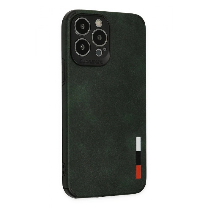 iPhone 13 Pro Max Kılıf Loop Deri Silikon - Yeşil