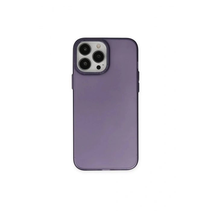 iPhone 13 Pro Max Kılıf Modos Metal Kapak - Derin Mor