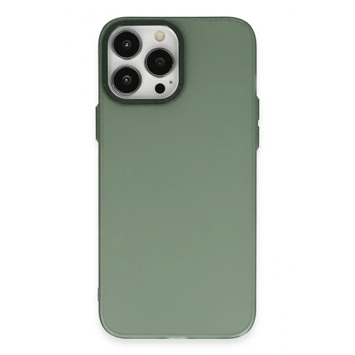 iPhone 13 Pro Max Kılıf Modos Metal Kapak - Koyu Yeşil