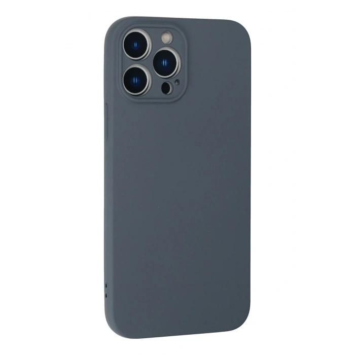 iPhone 13 Pro Max Kılıf Nano içi Kadife Silikon - Gri