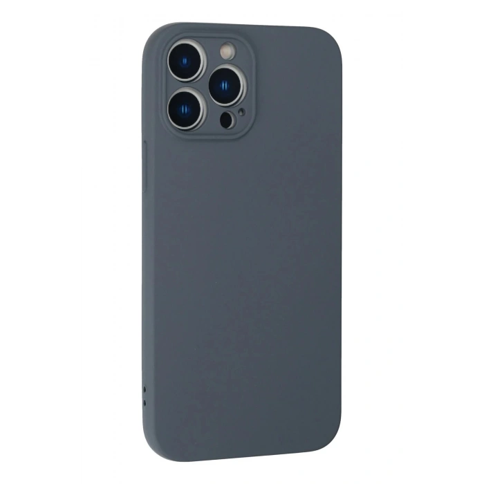 iPhone 13 Pro Max Kılıf Nano içi Kadife Silikon - Gri