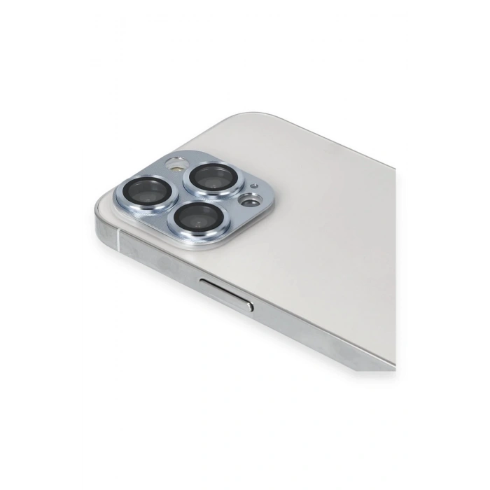 iPhone 13 Pro Max Pers Alüminyum Kamera Lens - Sierra Blue